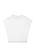 Cable stitch Sweater with lurex details