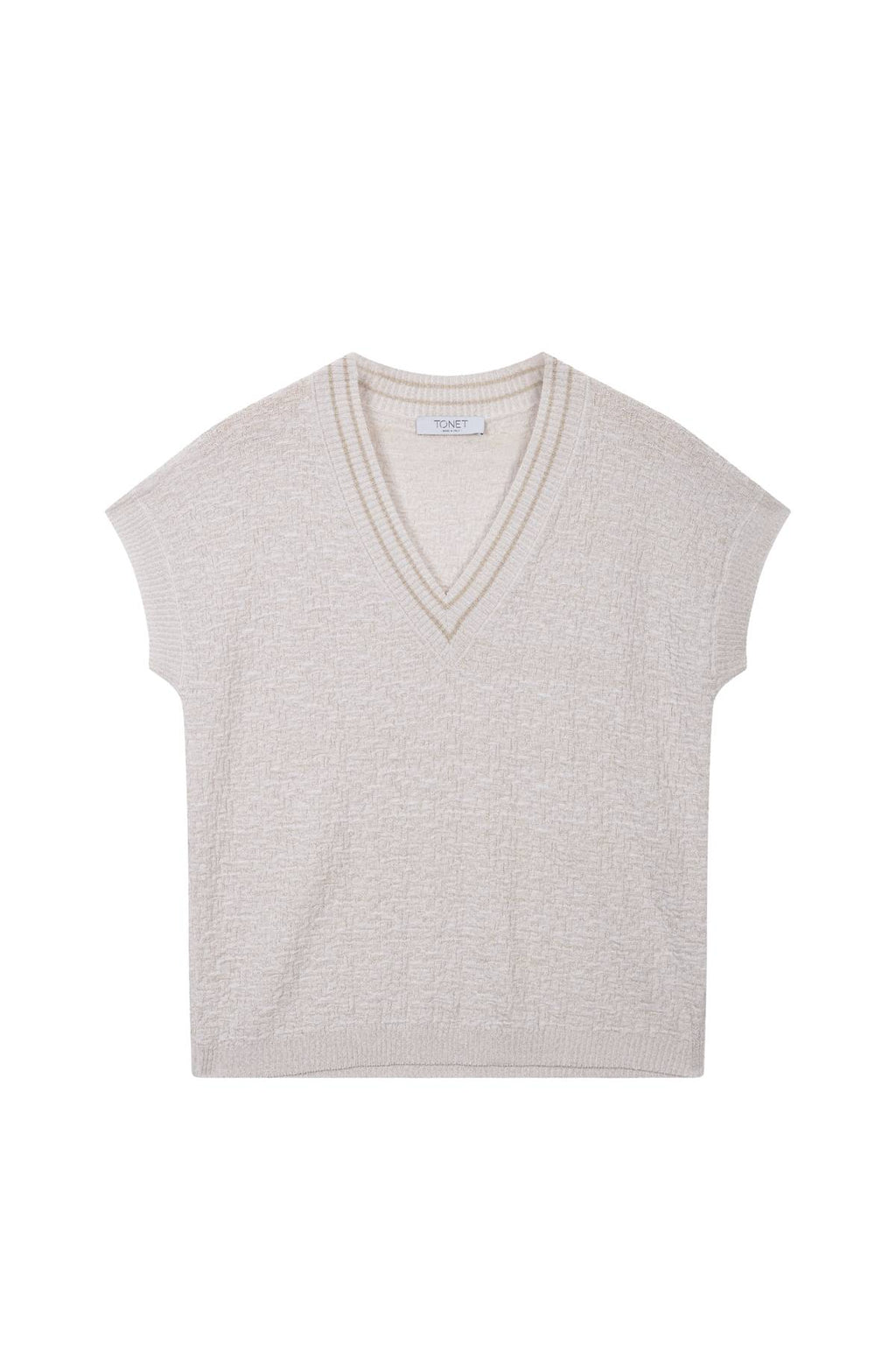 Maglia con punto goffrato