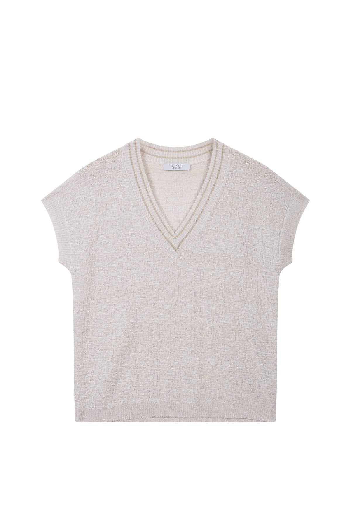 Maglia con punto goffrato