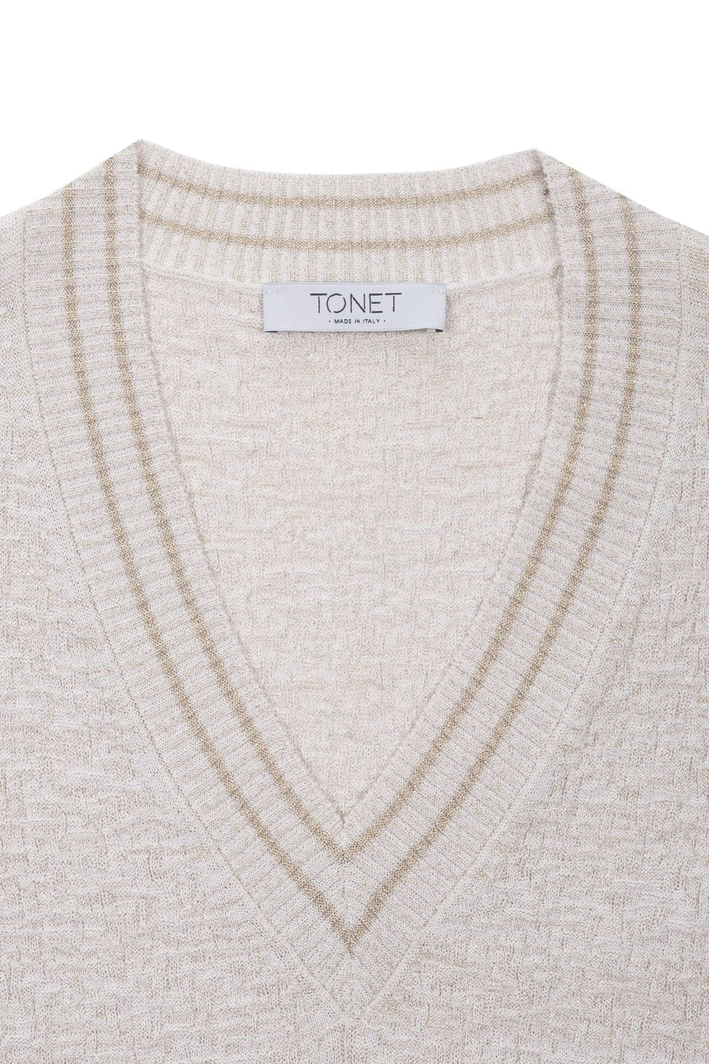 Maglia con punto goffrato