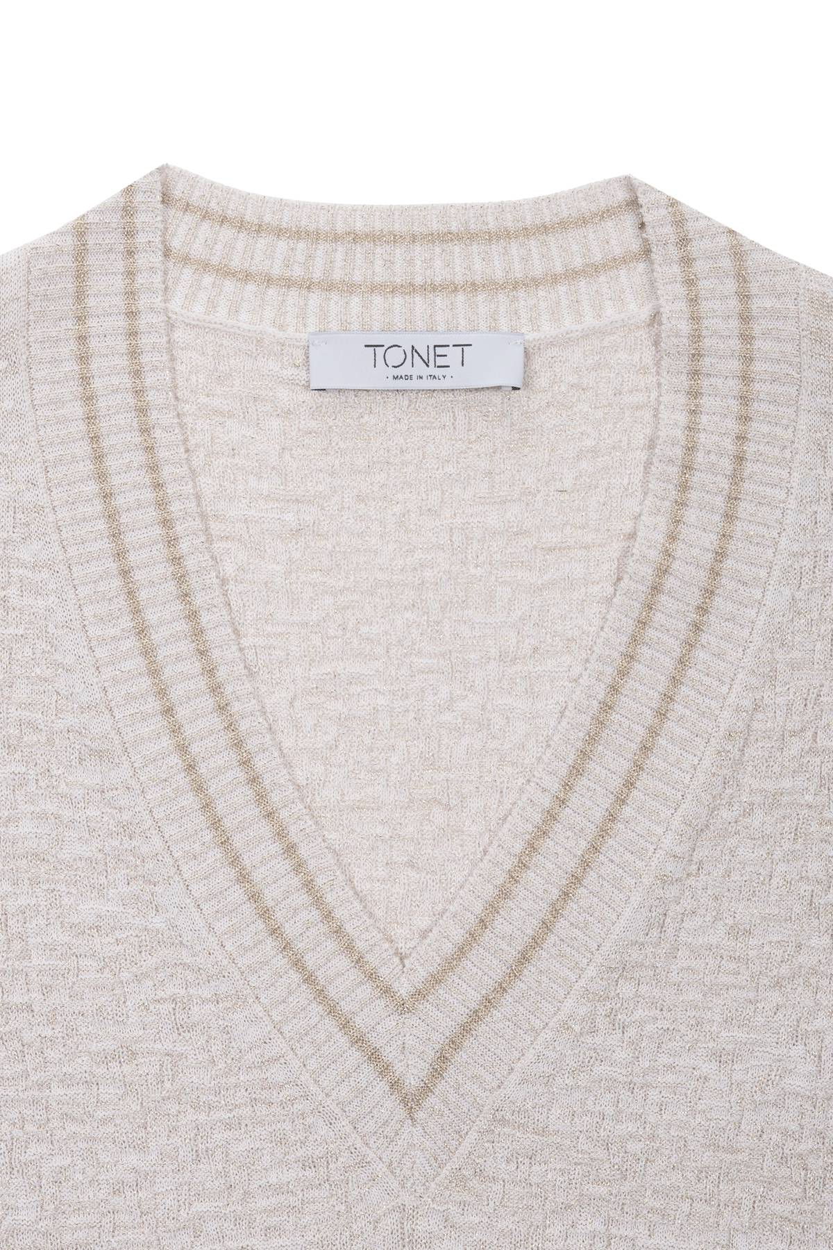 Maglia con punto goffrato