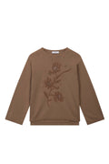 maglia artigianale da donna di cotone con paillettes.  Made in Italy