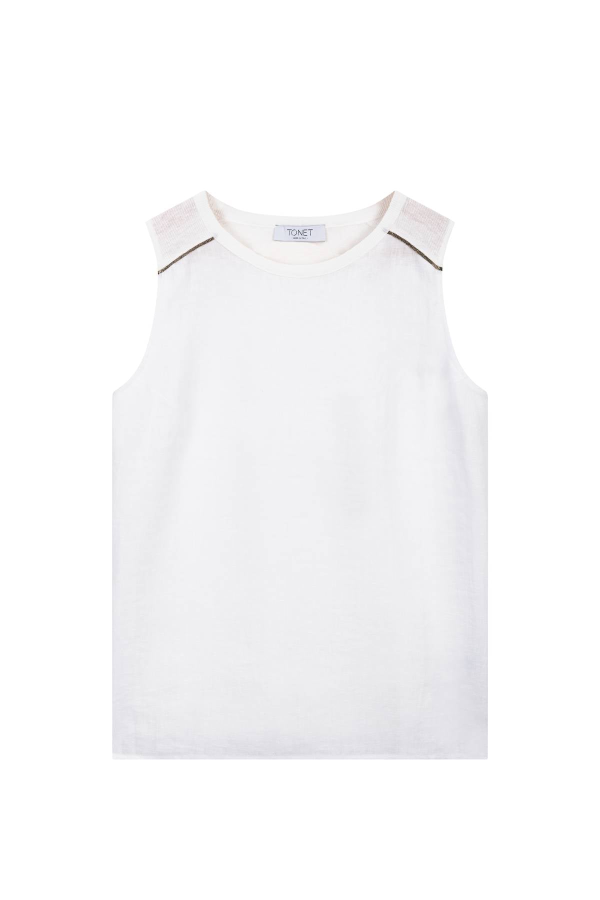 Canotta di lino e maglia