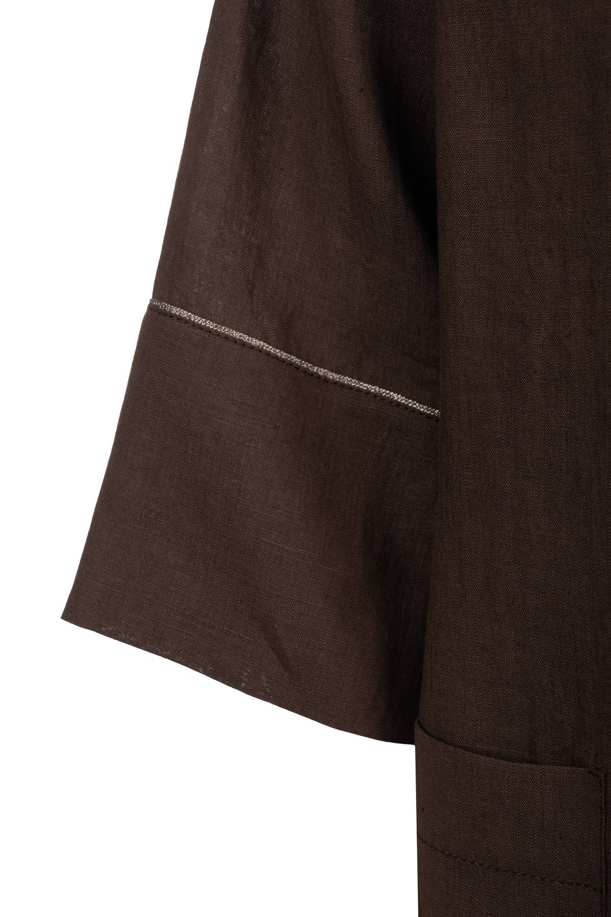 Cardigan aperto con cintura