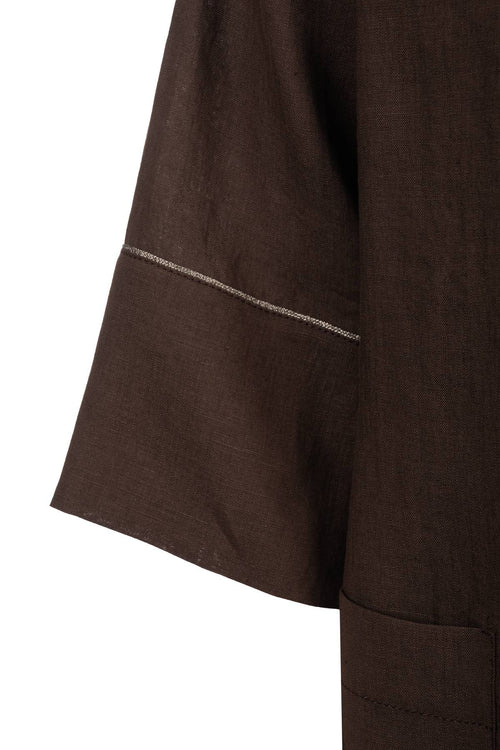 Cardigan aperto con cintura