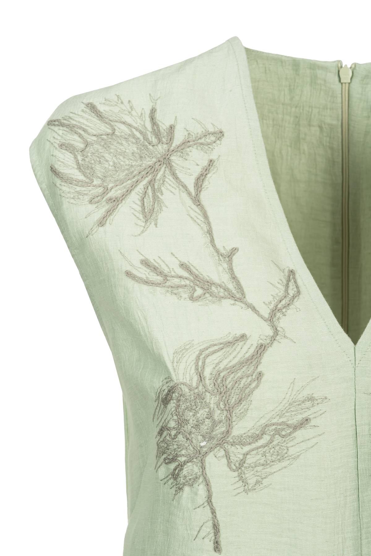 Vestito lungo ricamato