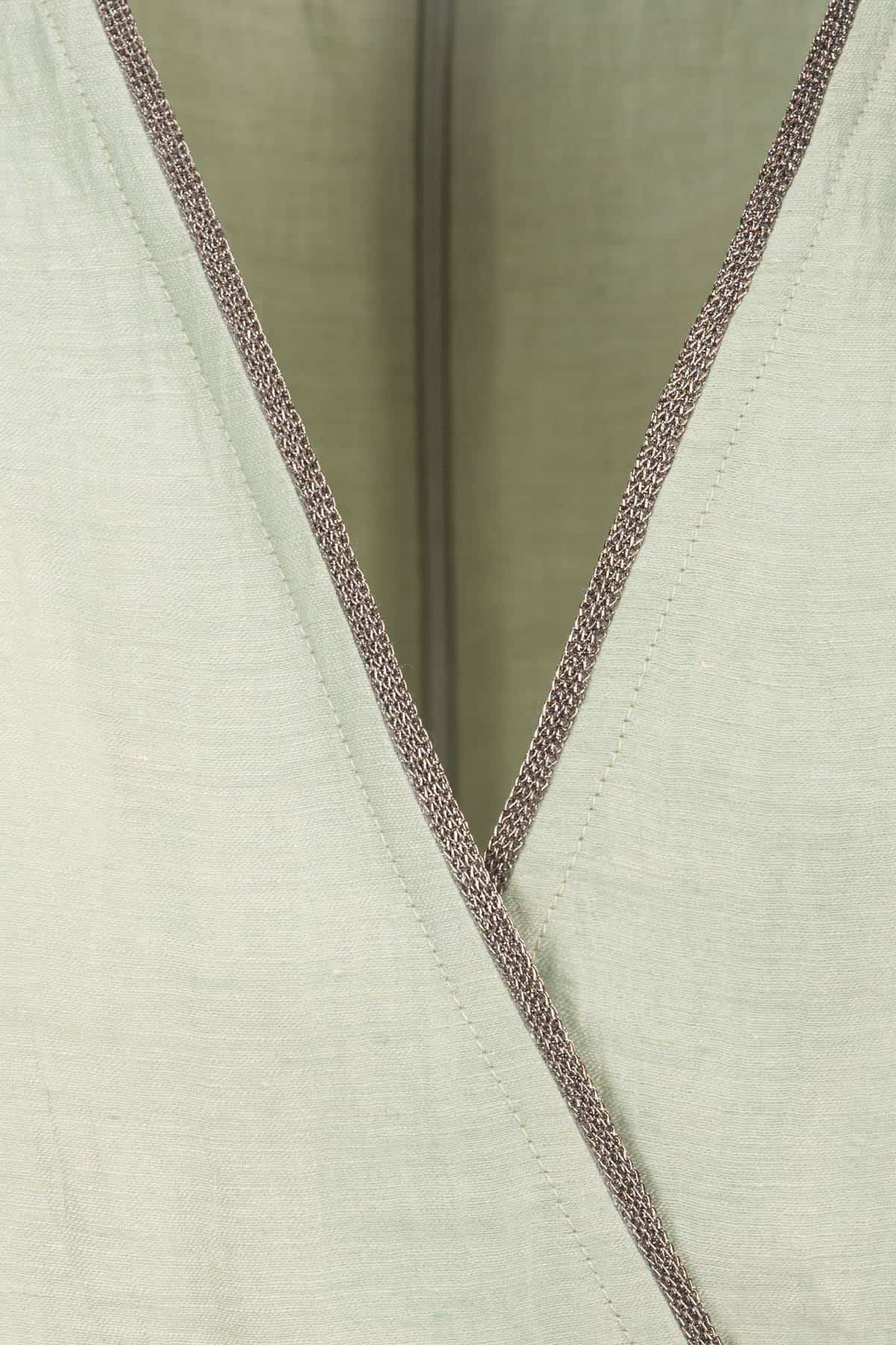 Vestito lungo scollo a V