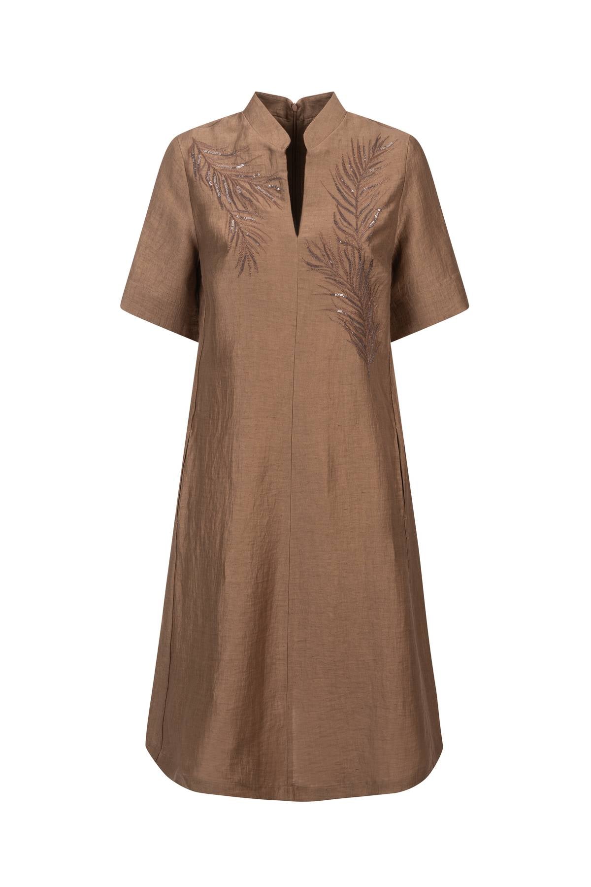 Vestito midi con ricamo