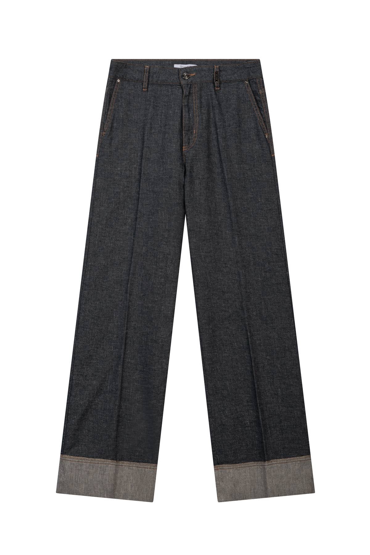 Pantaloni palazzo in denim