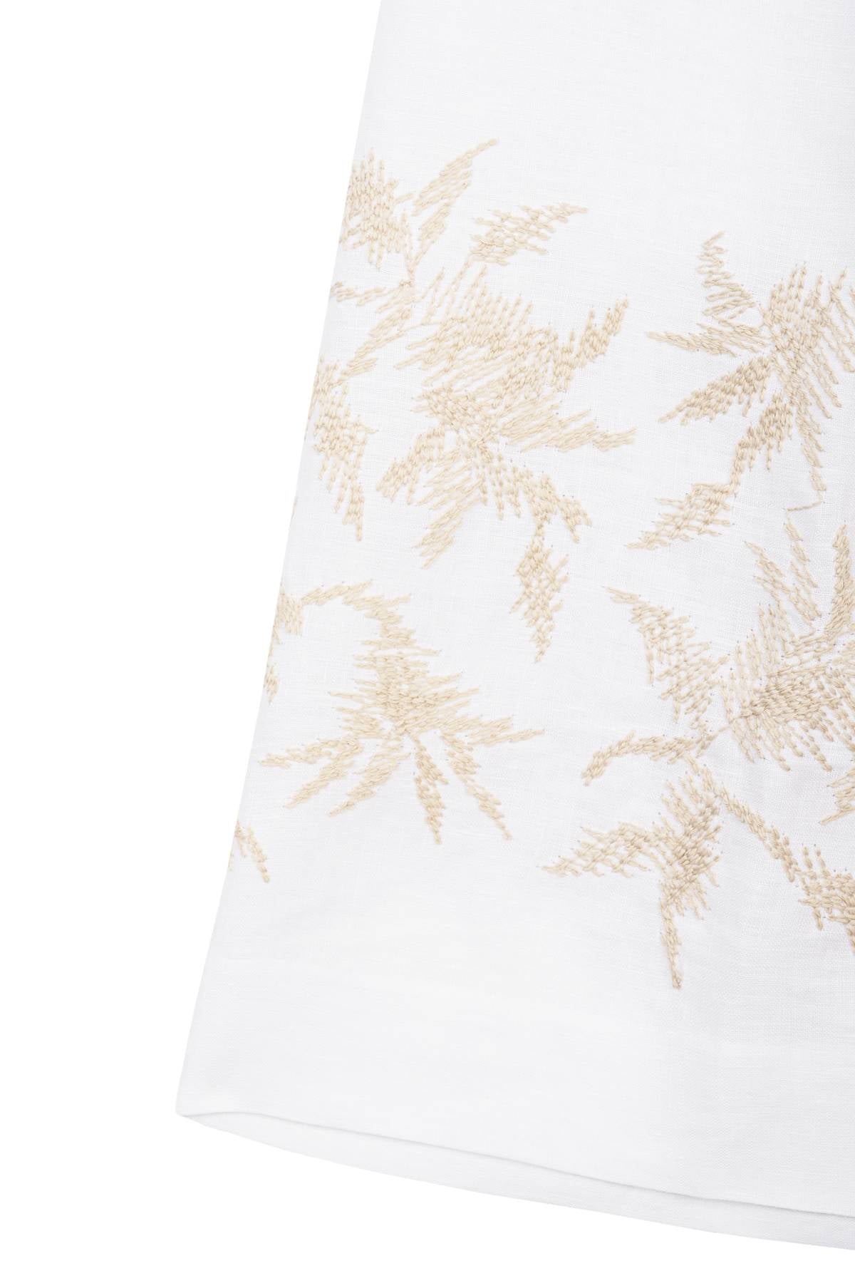 Pantalone cropped ricamato