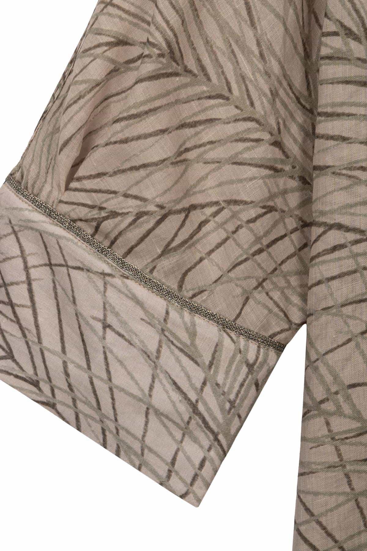 Camicia in ramie stampato