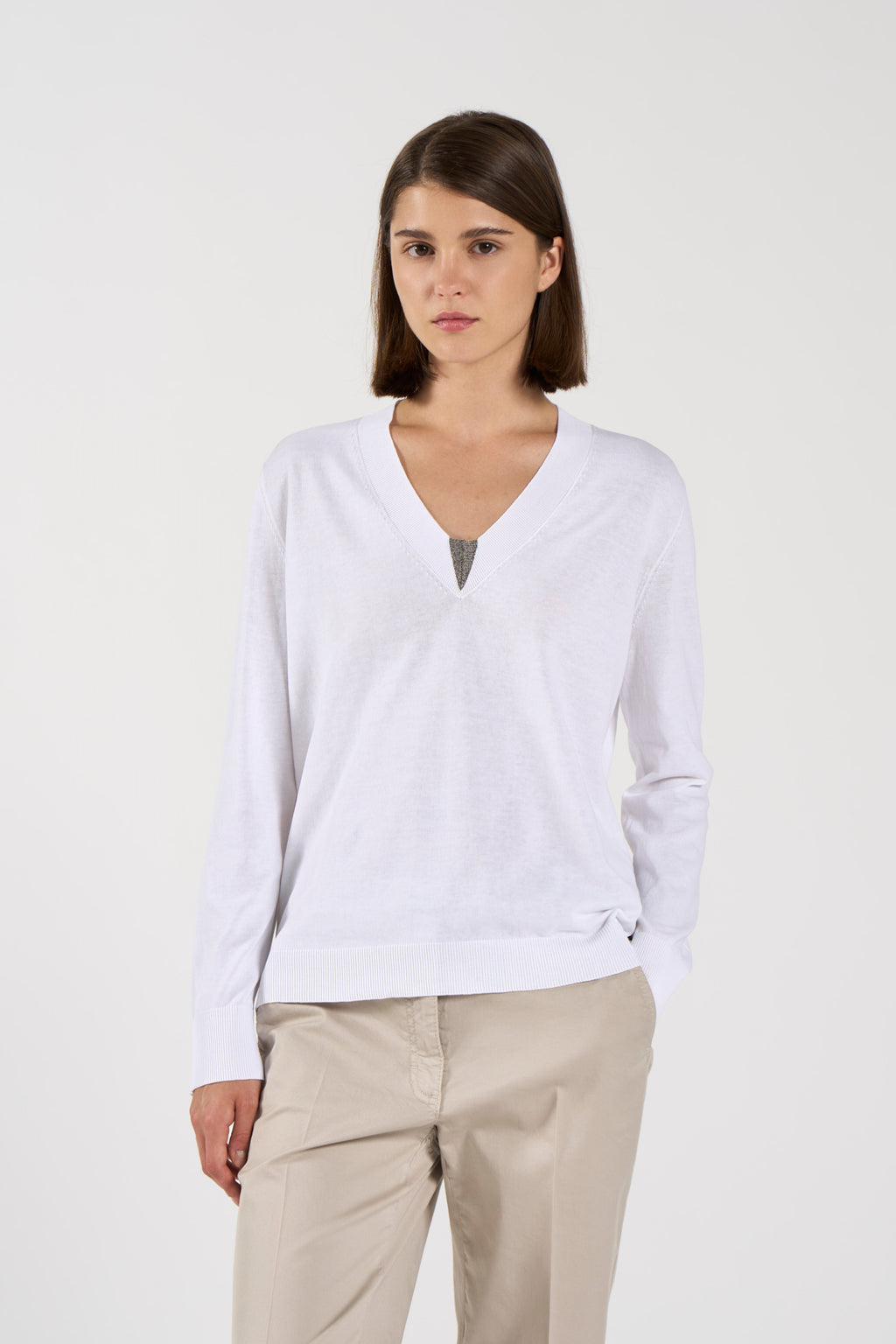 Intarsia Cotton Sweater