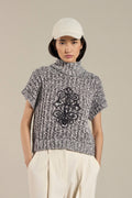 TONET Maglia ricamata Made in Italy Luxury Knitwear
