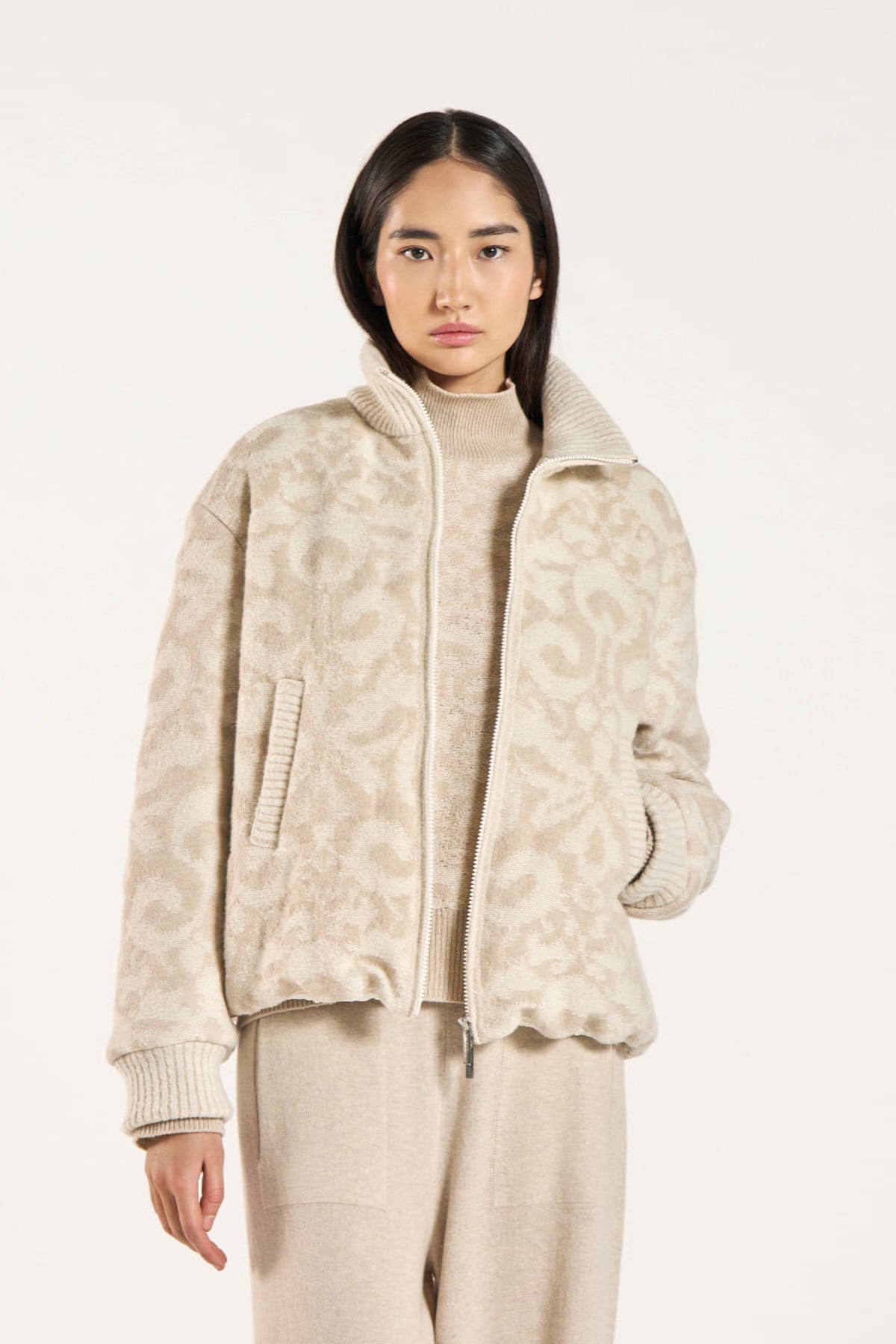 Down Jacket with sequins TONET Luxury Made in Italy