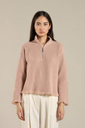 Extra Fine Merino Wool sweater with fringe