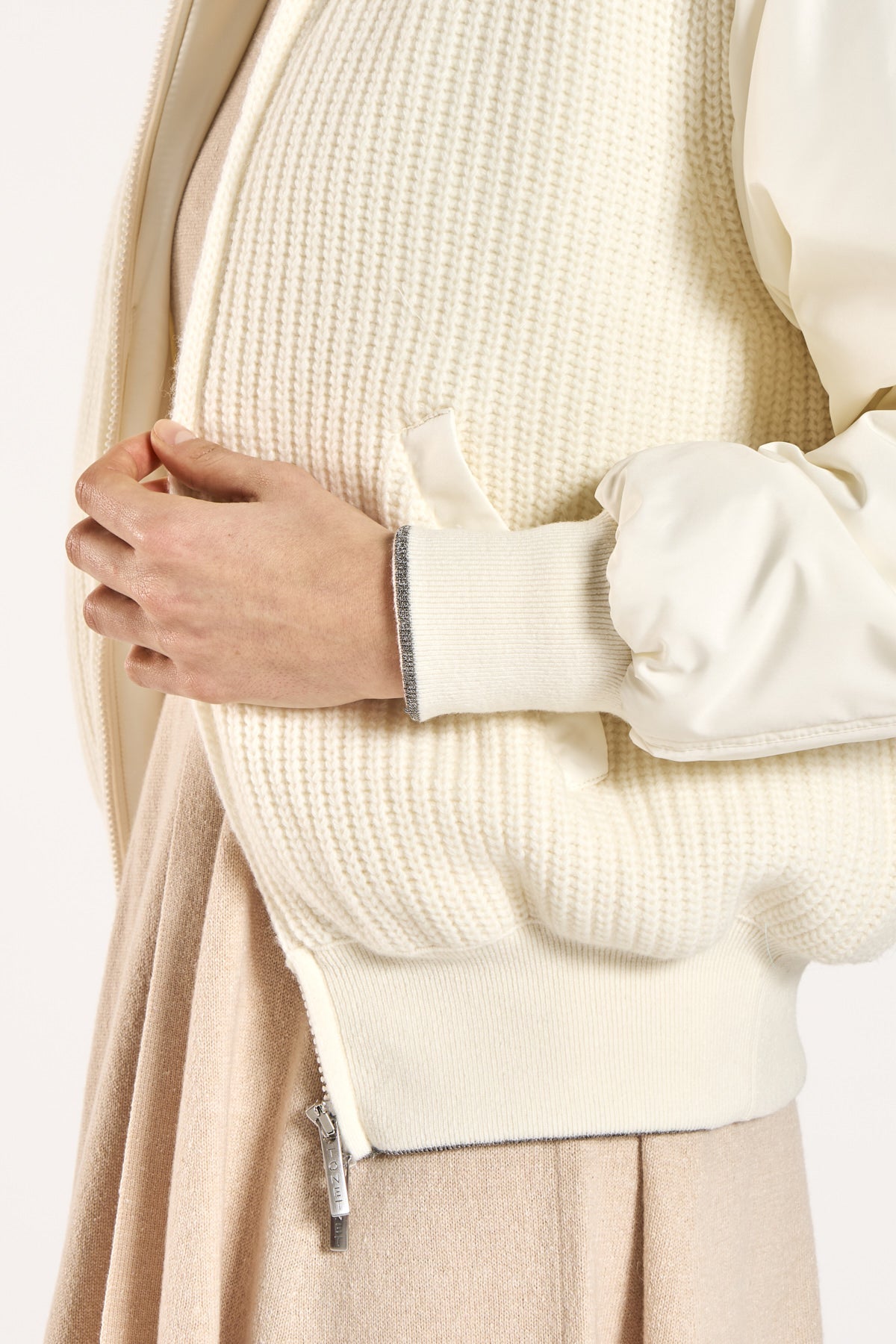 Bomber Imbottito in Lana Merino