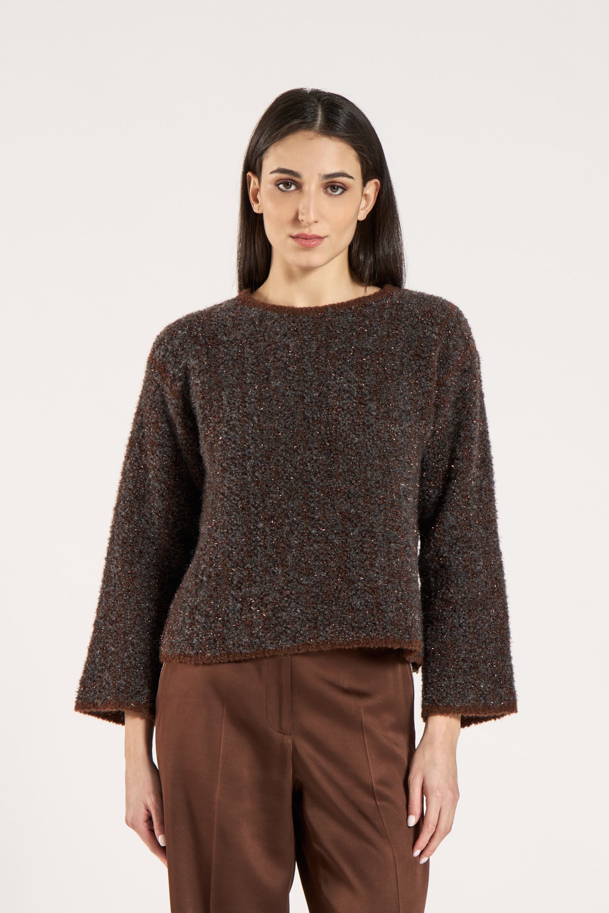 TONET Maglione con lurex Made in Italy